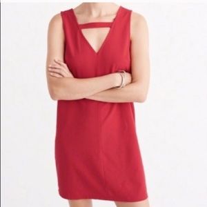 Abercrombie & Fitch V-Neck Red Dress Size S
